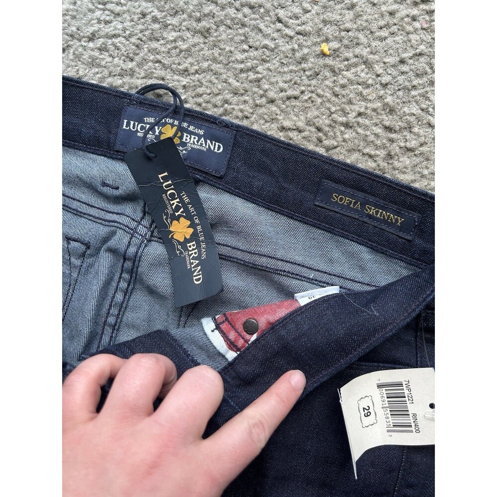 Women's Lucky Jeans Sofia Skinny Premium Denim Tag 8/29 measured Size 29x32 - Picture 5 of 7